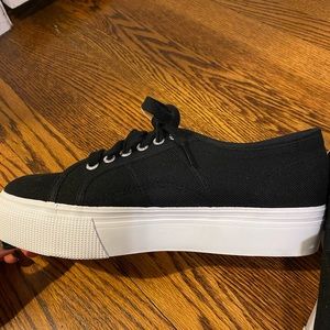 Black Platform Superga